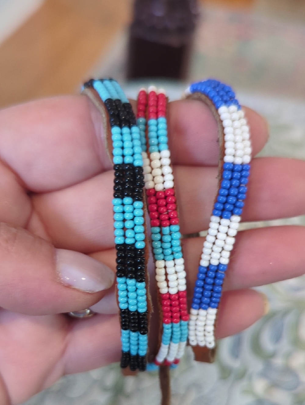 Authentic Kenyan Handmade Beaded Leather Wrap Bracelets